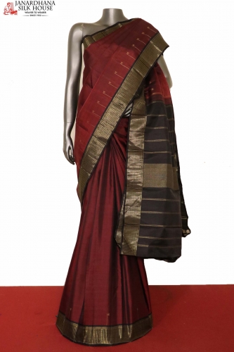 Traditional Contrast Wedding Kanjeevaram Silk Saree